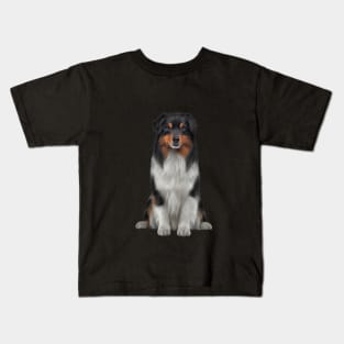 Australian Shepherd dog. Kids T-Shirt